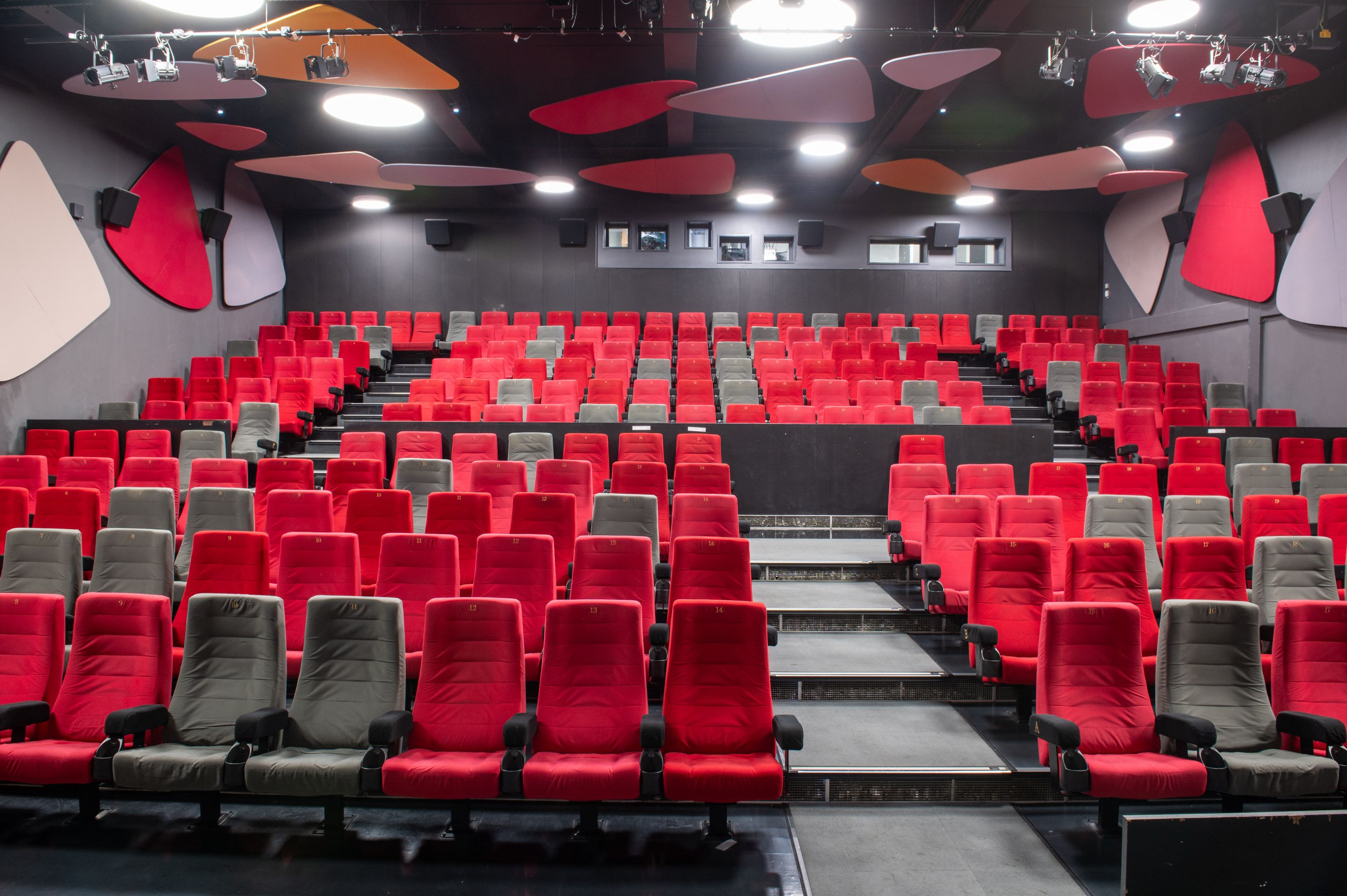 red cinema seating